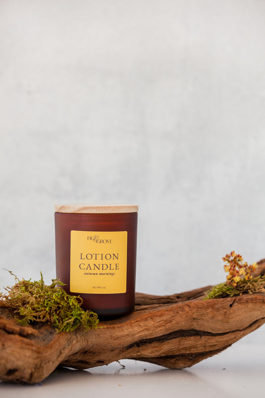 Essential Oil massage and lotion candle