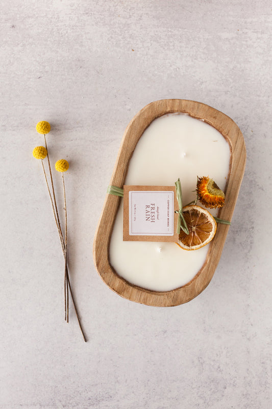 Made by hand, every bowl is unique and makes for a beautiful, one-of-a-kind home décor accessory after the candle has been burned.

You’ll love how the soothing smells of pure essential oils help you unwind after a long day. Your hand-poured soy wax candles are 100% all-natural, phthalate-free and paraben-free. Without any of those headache-causing synthetic ingredients, even your best fur friends will bliss out with these aromas.   