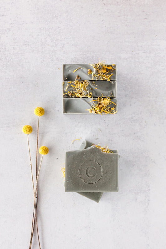 Handmade goat milk soap scented with essential oils
