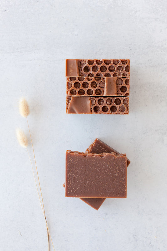 Honey and goat milk soap with a maple chai scent
