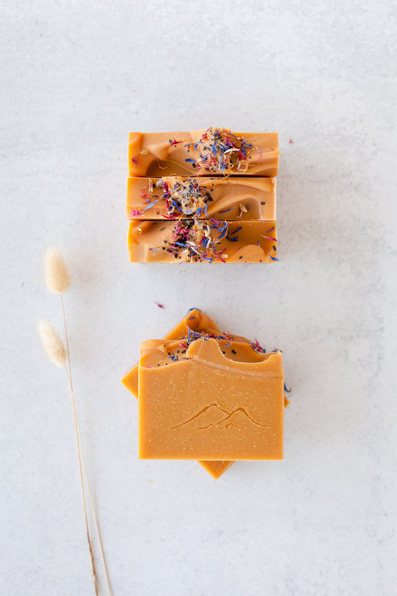 Vanilla Pumpkin Spice handmade goat milk soap